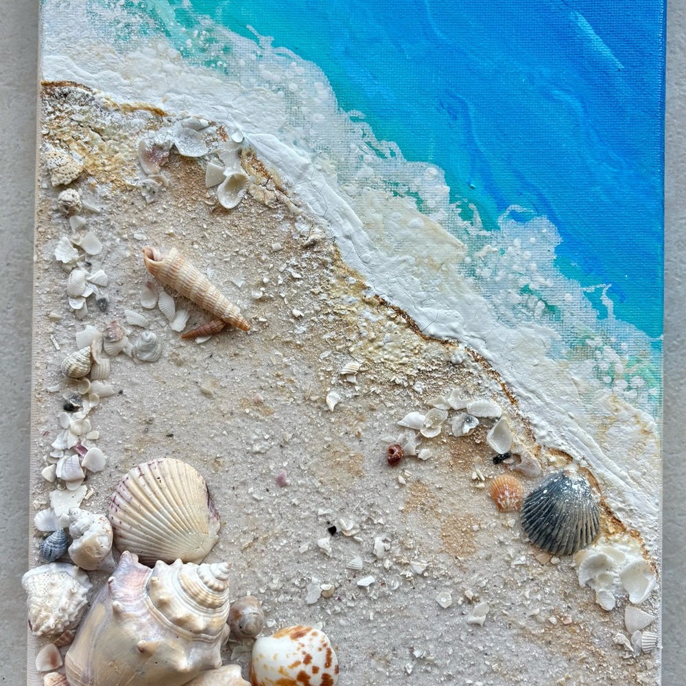 Beach Seashell Canvas Art Painting